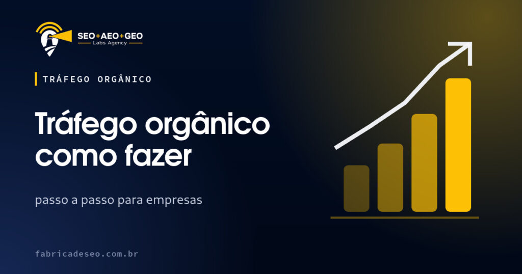 Capa do artigo: Tráfego orgânico como fazer (SEO+AEO+GEO Labs Agency)