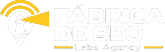 Fábrica de SEO — Labs Agency (logo para fundo escuro)